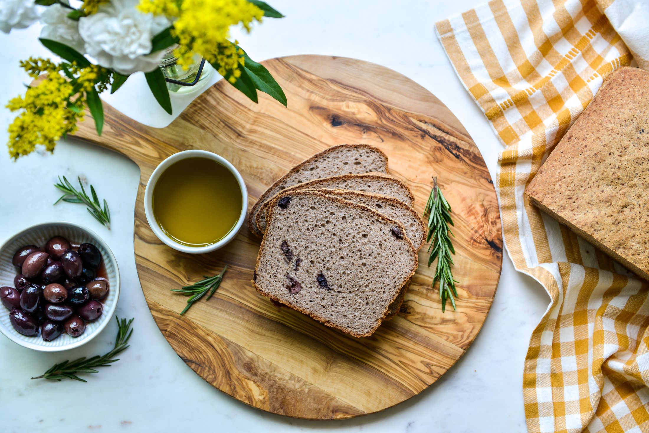 BUCKWHEAT-OLIVE BREAD GLUTEN-FREE VEGAN-1